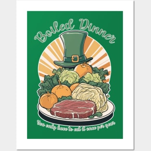 Boiled Dinner Sucks - St. Patrick's Day Irish Crap Posters and Art